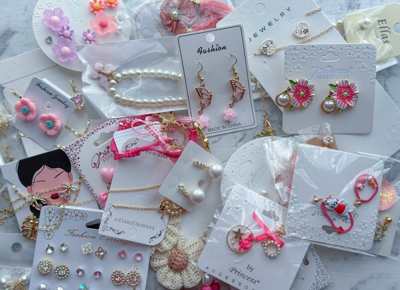White & Pinky Jewelry Bundle